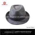 gray vintage felt party fedora hats for man